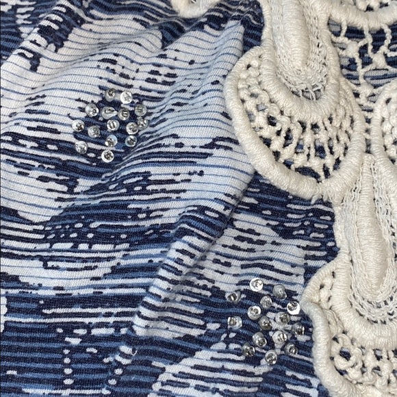 Anthro C. Kerr Crochet Beaded Sequin Floral Tank - Picture 9 of 13